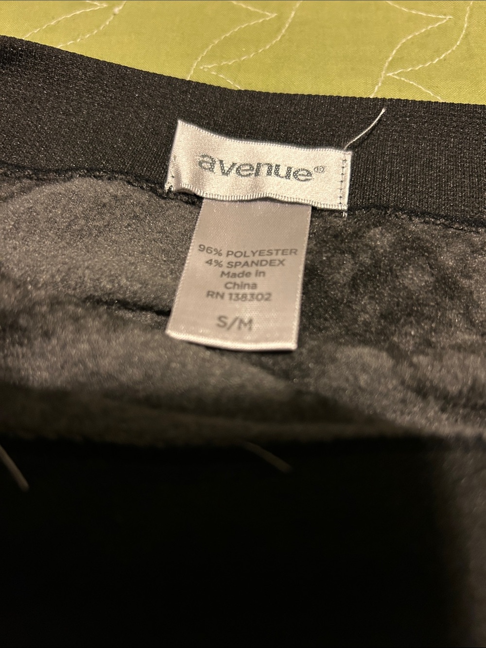Avenue women Black Fleece-Lined Jogger Sweatpants